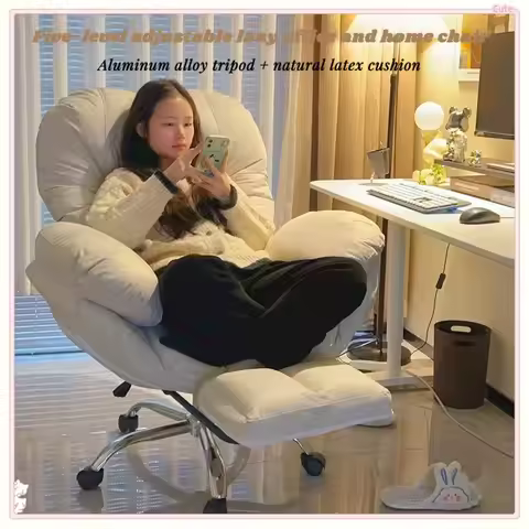 Princess Girls Gaming Chair with Latex Cushion for Office Home Bedroom Desk Streaming