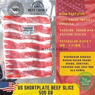 Promo Us Slice Beef / Daging Sapi Shortplate 500Gr / Ricebowl /