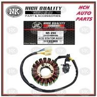 N5 250/ GD 250 - HYOSUNG/ NAZA - STATOR COIL COMP/ FIELD COIL ASSY - P/NO. 32101HD8500 (NK)