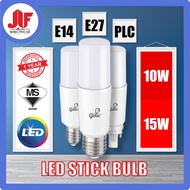 [SIRIM] LED STICK BULB 10W/15W E14/E27/PLC MENTOL LAMPU LED CEILING LIGHT DAYLIGHT/COOL WHITE/WARM WHITE