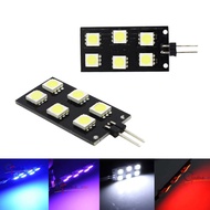 2PCS White Red Blue 12V Car Motorcycle CANBUS Error Free 5050-SMD 6 LED Car Interior Footwell Light 
