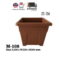 FLOWER PLASTIC POT PASU PLASTIK DIAMETER 25CM