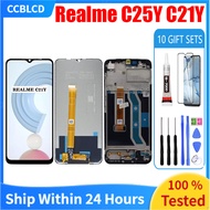 Original For Realme C25Y C21Y LCD Touch Screen with frame