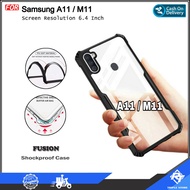 Samsung A11 Samsung M11 Soft Hard TPU HD Transparent Casing Cover