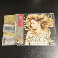 <日版白金盤附側紙> Taylor Swift 原版 Fearless Platinum Edition / Love Story CD + DVD 碟近全新