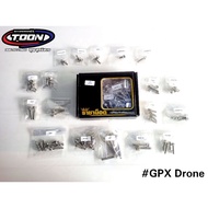 ชุดน็อตสแตนเลสทั้งคัน #GPXDrone150✨