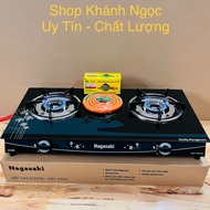 Bếp gas đôi tiết kiệm ga NAGASAKI NK-686G Mới 100% Kính cường lực Đầu đốt đồng thau - Bảo Hành 12 TH