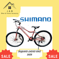 JAB. [Original] Skyland ladies Mountain bike 26er, Shimano groupset, Carbon steel frame, Mechanical 