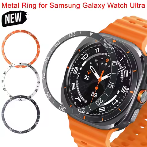 Metal Ring for Samsung Galaxy Watch Ultra 47mm Protecive Bumper Rings for Samsung Watch 47mm Stainle
