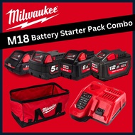 Milwaukee M18 Battery Combo Set / Starter Pack Combo / Milwaukee Cordless Battery &amp; Charger