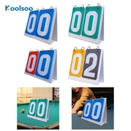 [Koolsoo] Sports Scoreboard Score Counter 2 Digit Portable Manual Score Flip Cards Scoring Board Fli