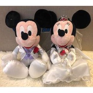日本 Sega Prize 景品 Mickey and Minnie 米奇米妮 結婚 公仔 一對 (保證日版)