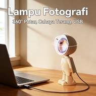 Fotografi Tapak Cahaya Matahari Meja Bilik Tidur Suasana Internet Selebriti Di USB Lampu USB Fotogra