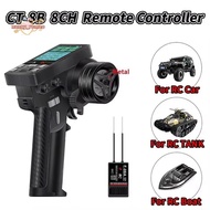 CT-8B 8CH Transmitter Remote Controller 2.4Ghz Radio+F-08A Receiver for RC Model Car Boat Drone Quad
