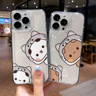 DR12542 SOFTCASE CLEAR CASE CUTE COUPLE CUSTOMBENING FOR SAMSUNG A20S A21S A22 A24 A25 A31 A32 A33 A