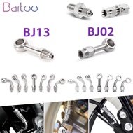 Bartoo-Stainless Steel AN3 Hydraulic Brake Motorcycle Oil Hose Line Banjo Fitting 10MM Straight/ 28/