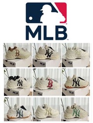 韓國MLB BigBall Chunky 紐約洋基隊增高復古風NY大標印花運動鞋老爹鞋 (男女同款)