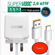 OPPO SUPER VOOC 20W/50W/65W #10V/12.5A #10V/5A #5V/4A MICRO USB &amp; TYPE-C TRAVEL CHARGER For OPPO/REALME