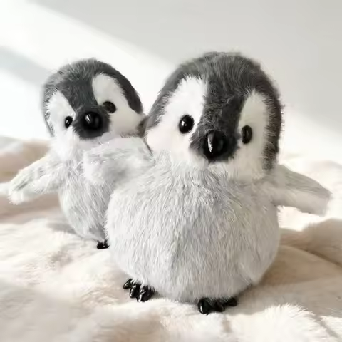 New Standing Penguin Plush Toys Soft Cute Animals Plushie Throw Pillow Couple gifts Home Ornaments K