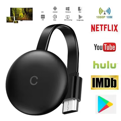 NEW 5G/2.4G Wireless WiFi Display Dongle Screen Mirroring 1080P HD TV Stick For Chromecast 4K HD HDM
