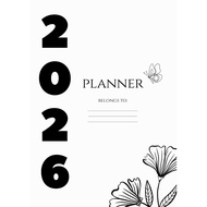 DIGITAL MONTHLY PLANNER 2026 | PRINTABLE JOURNAL PAGES | CANVA TEMPLATE MINIMALIST (PDF DOWNLOAD)