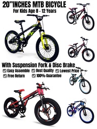 CANDY 80% CBU ASSEMBLY READY STOCK TO SHIP 20'' INCH BICYCLE  MTB FOR KIDS 8 - 12 YEARS OLD SUSPENSION FORK SPEED GEAR