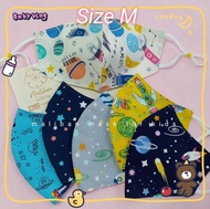 หน้ากากผ้าเด็ก Size M(3-4ขวบ) แมสผ้า ผ้าปิดจมูก