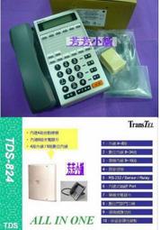 TRANSTEL傳康TDS824電話總機+DK6-8D數位話機4台