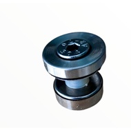 304 stainless steel cylindrical glass screw