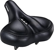 DAWAY C50 Oversized Comfortable Bike Seat - Extra Wide Bike Saddle Replacement with Memory Foam Cush