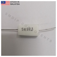 2PCS 9R ±5% 5W, Axial Lead Through Hole Wirewound Cement Resistor (5W9RJ)