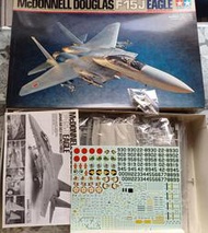 收藏品出清~未組合模型 1/32日本航空自衛隊F-15J鷹式戰鬥機 田宮出品