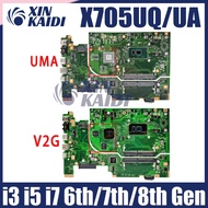 Mainboard X705uv X705ub X705un X705ubp X705uq X705ua X705unr Laptop Motherboard 4415 I3 I5 I7 7th/8t