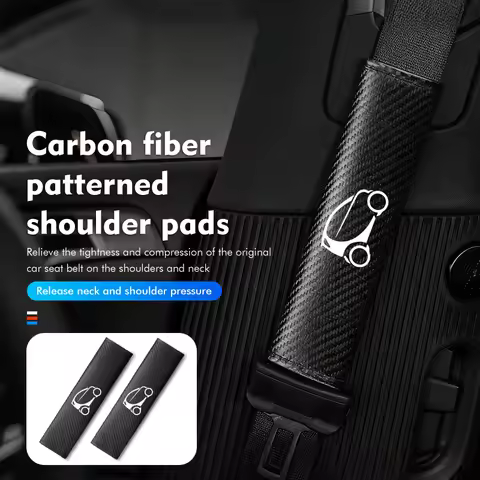 For Smart Car Seat Shoulder Cover Comfortable Anti-Wear Car Belt Pad Crossblade 451 450 453 Forfour 