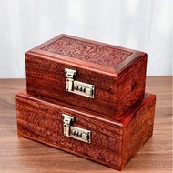 New Style Ready Stock Chinese Style Mahogany Blood Sandalwood Jewelry Storage Box Ring Storage Box L
