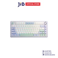 WIRELESS KEYBOARD (คีย์บอร์ดไร้สาย) AULA F75 GREY SWITCH RGB EN/TH - PURPLE-BEIGE-GREEN