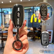 3 Buttons TPU Car Key Case Cover Shell Fob For Hyundai Verna 2020 2021 Santa Fe i30 Kona Azera Accent 2019 Auto Accessories