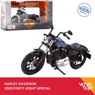 A2158 Maisto 1/18 Harley Davidson 2022 Forty-Eight Special Blue