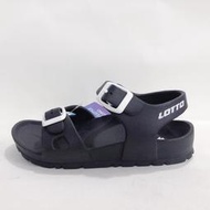北台灣大聯盟 LOTTO-義大利第一品牌 男童MURANO EVA極輕量涼鞋 0270-黑 超低直購價190元