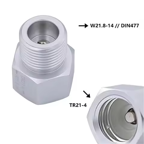 Compact Water Bottle Adapter Reliable Metal Connector TR21.4 to W21.8 Adapters