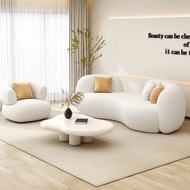 {SG Sales}Cream Style Sofa Couch Home Living Room Sofa Set 1/2/3 Seater Sofa Chair Sofa Single Double Sofa Modern Bedroom Living Room Light Luxury Sofa Home Living Furniture