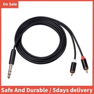 6.35 mm to  Cable,  Cable 6.35mm Male to 2  Male Stereo Audio Adapter Y Splitter  Cable -3 Meter