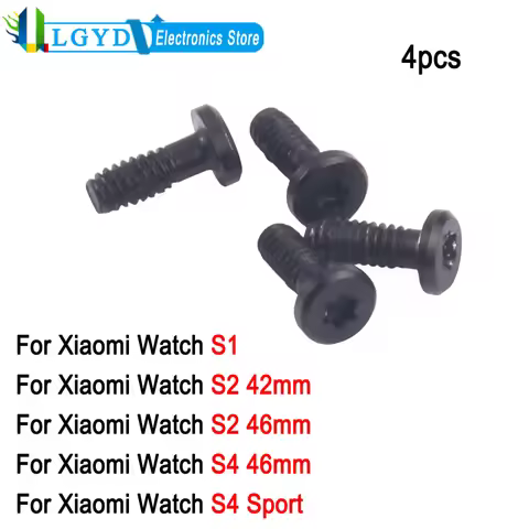4pcs Back Cover Screws For Xiaomi Watch S1 / Watch S2 42mm / Watch S2 46mm / Watch S4 46mm / Watch S