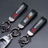 Mitsubishi Car Keychain High Grade Leather High Quality Key Chain for Attrage Mirage G4 Triton Xpand