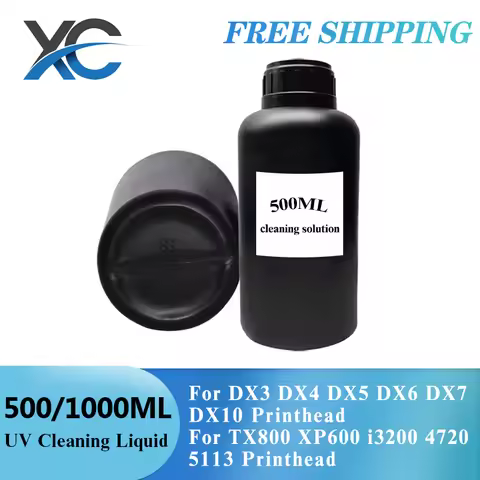 500ML/1000ML Cleaning Fluid UV For Epson Roland Mimaki Ricoh Konica UV Modified Printer Printhead Cl