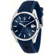 Maserati Attrazione 系列綻藍色矽膠手錶 R8851151005