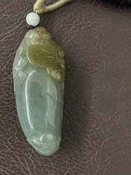 翡翠吊墜（黃加綠老油青）