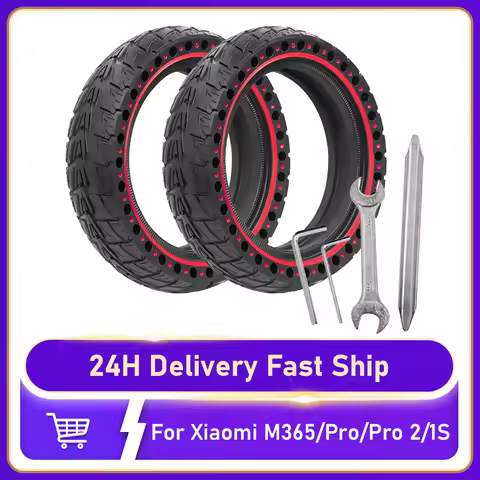 8.5x2.0 Honeycomb Solid Tire for Xiaomi M365/1S/Pro/Pro2 Explosion-Proof Shock-Absorbing 8.5Inch Tyr