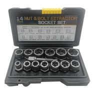 Nut & Bolt Extractor Set Socket Screw Nut Extractor Remover Socket Tool Automotive Supplies