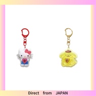 K Company Sanrio Characters Plump Keychain Hello Kitty SAC-PU-KT H6 x W4.9 x D1cm Kuromi, Cinnamorol